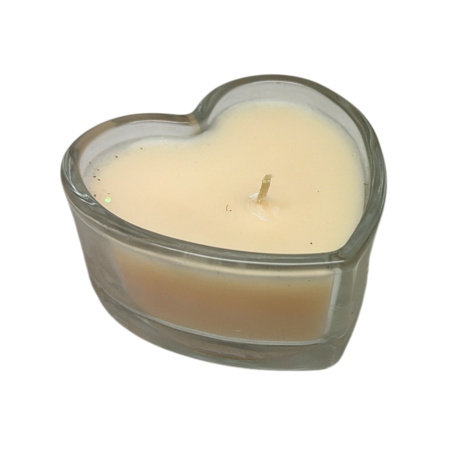 Heart Shaped Fresh Linen Scented Jar Candle  - Clear