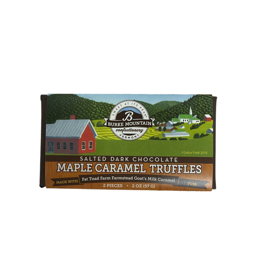 Salted Dark Chocolate Maple Caramel Truffles - 2 Piece