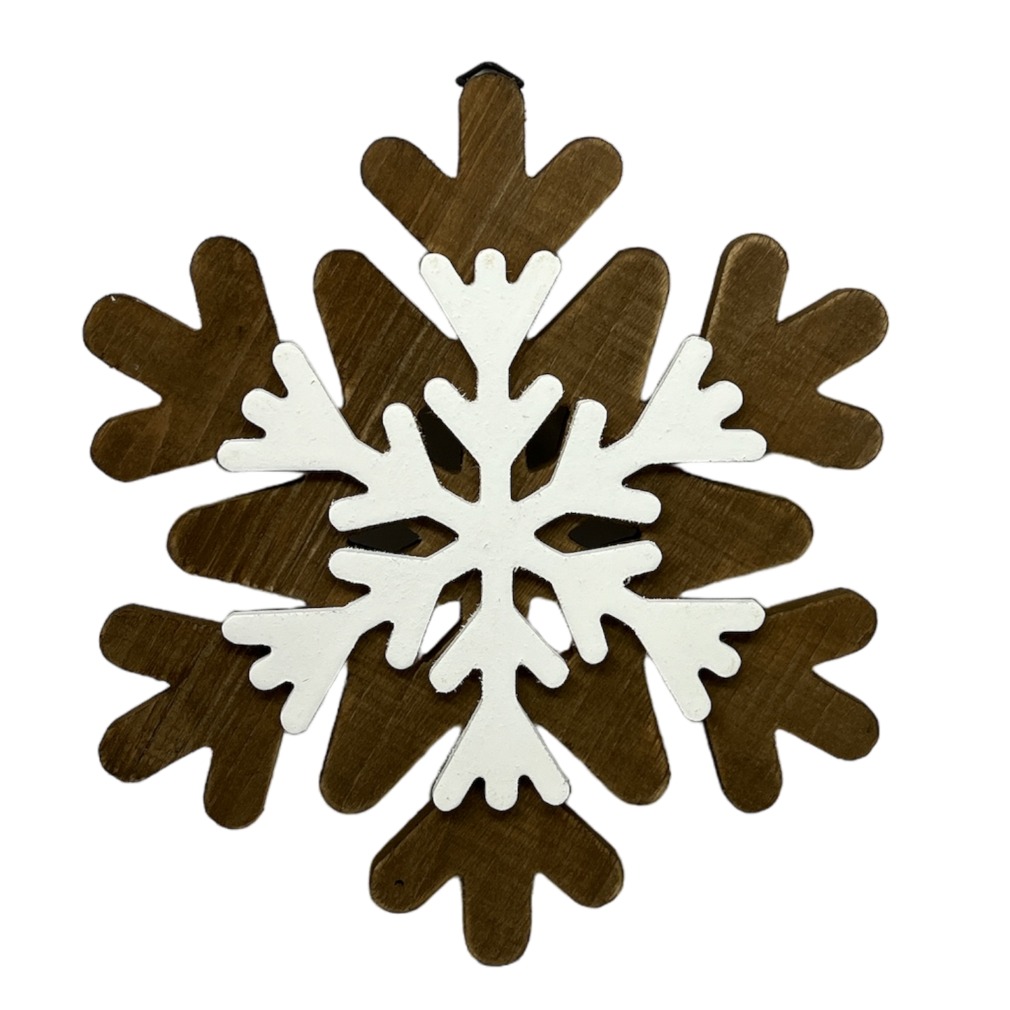 Wood Layered Snowflake Decor -