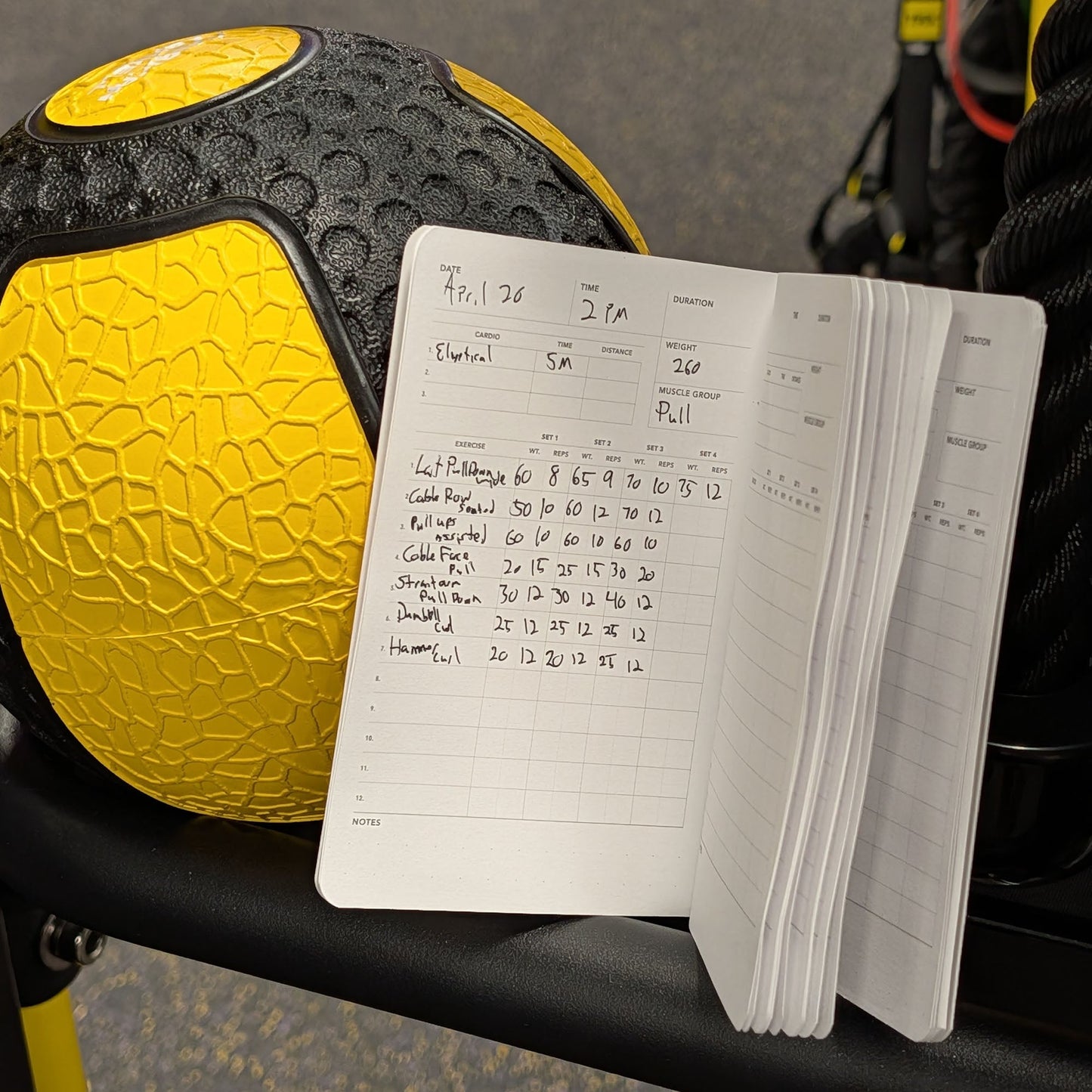Pocket Workout Log | Track Sets, Reps & Progress