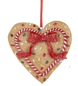 Gingerbread Heart Ornament