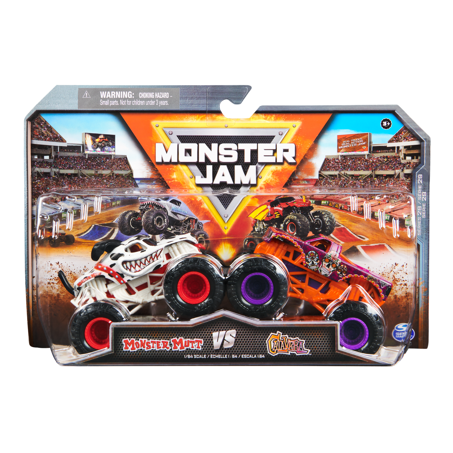 Monster Jam - 1:64 scale die-cast 2-Pack - Monster Mutt VS Calavera