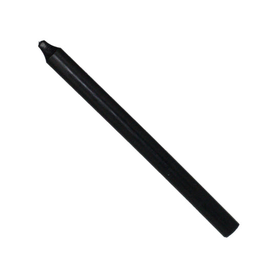 Rustic Taper Dinner Candle - 12 Inch Black