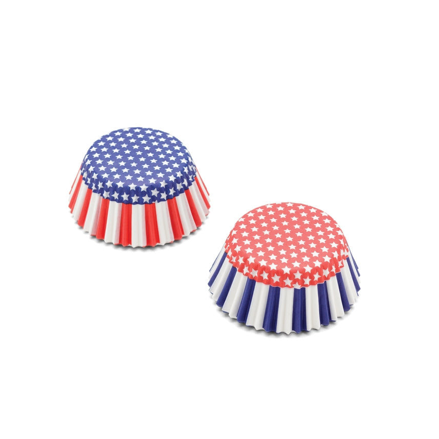 Patriotic Cupcake Liners -  50 Count