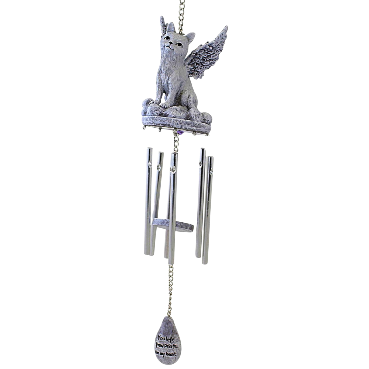 Angelic Cat Memorial Windchime – 17 Inch