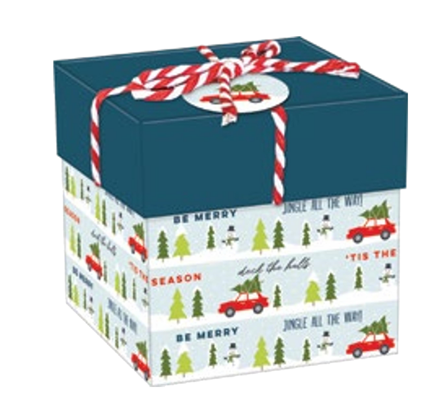 Gift Box Cube for Gift Cards - 3" x 3" -  Joy Present Stack