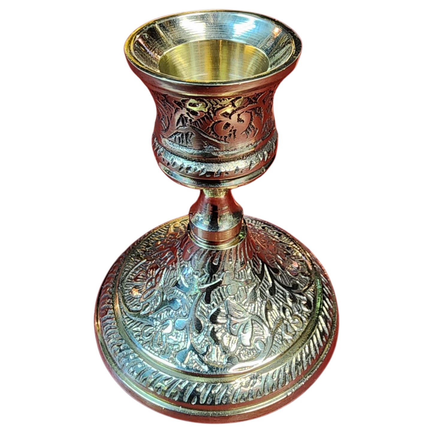 Ornate Brass Taper Holder