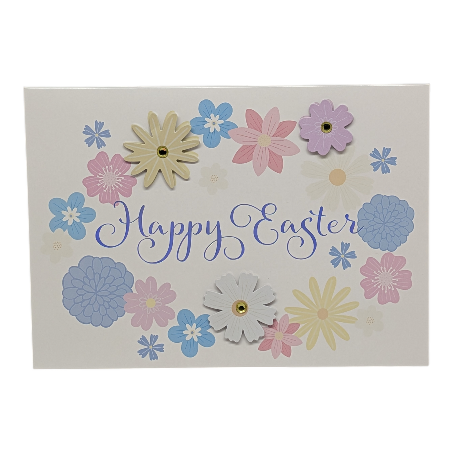 Floral "Happy Easter" Card