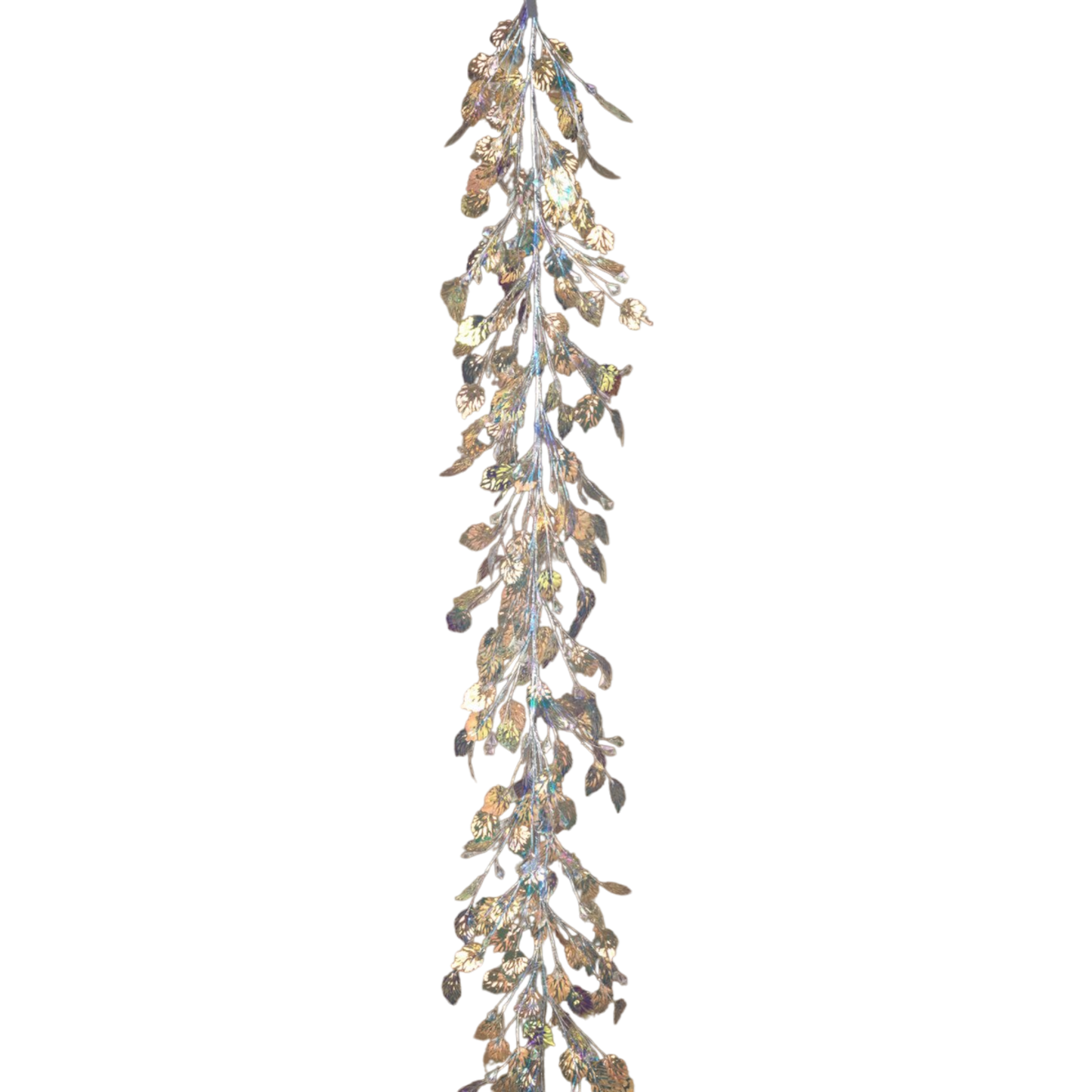 72-Inch (6-Foot) Holographic Holiday Garland with Jewels