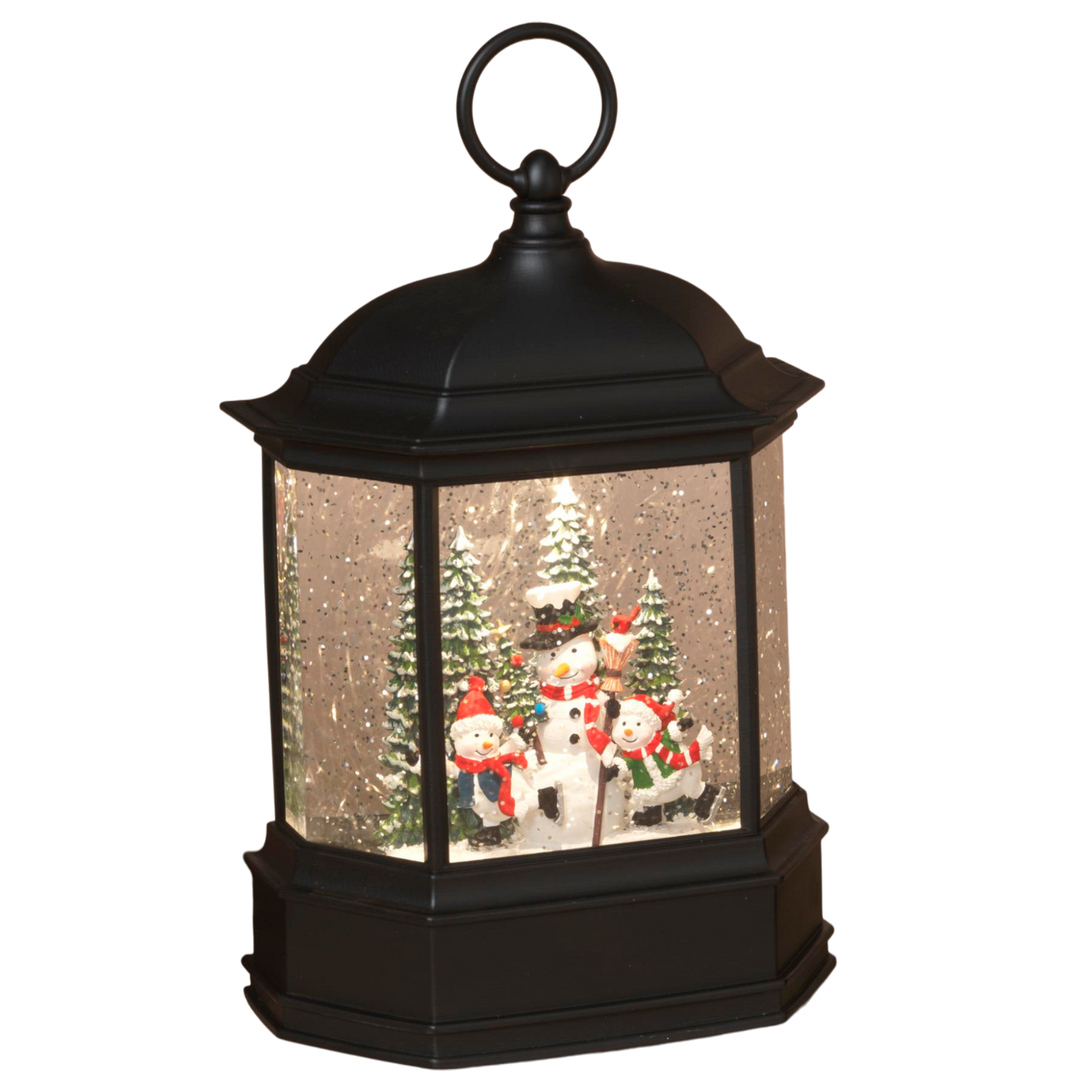Spinning Water Globe Lantern – 9 Inch - Snowman