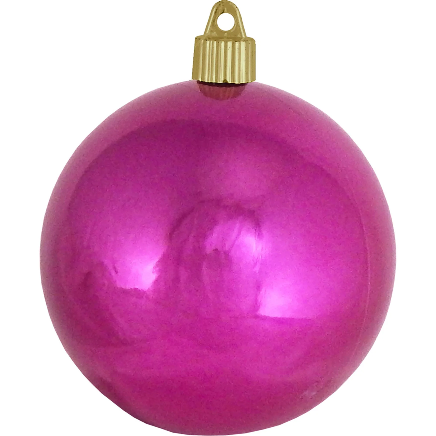 4" (100mm) Commercial Shatterproof Ball Ornament - Tutti Fruiti Pink - 4 Pack