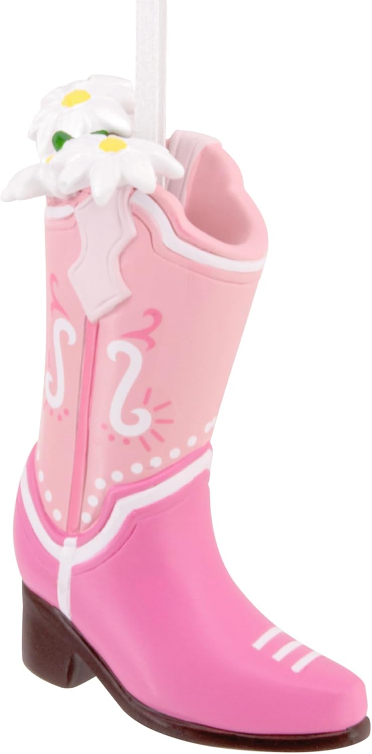 Pink Cowboy Boot Hallmark Ornament