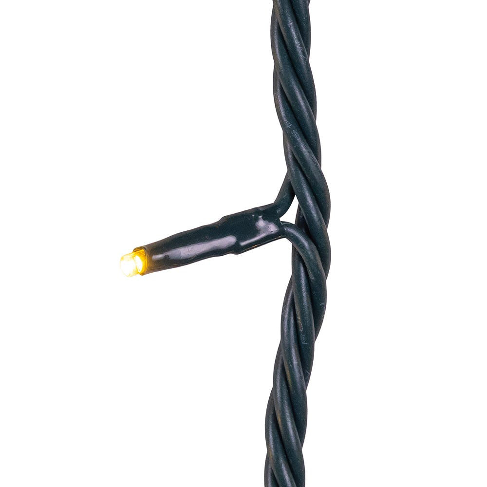 Jingle Bright 100 LED Light Set - Warm White - Green Wire