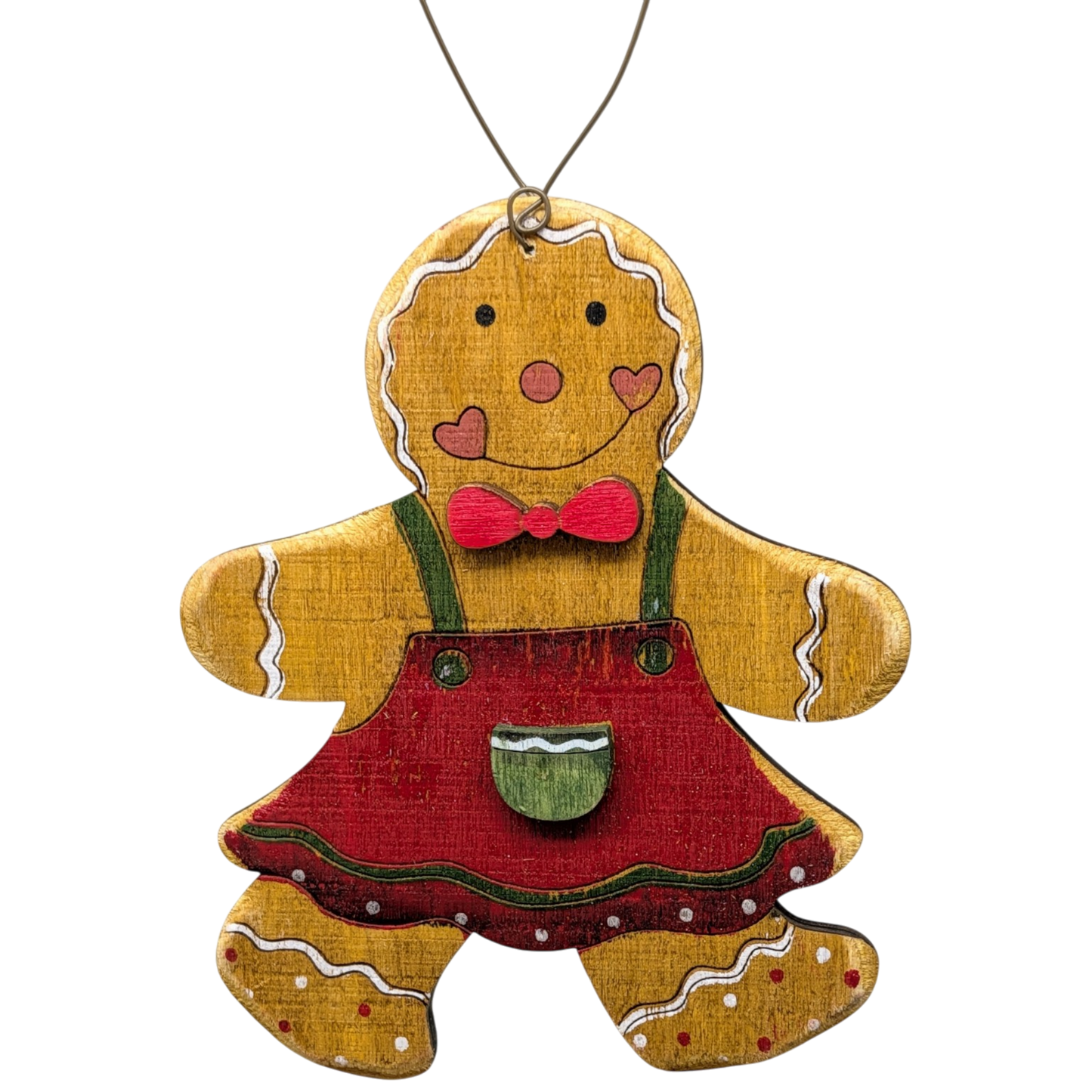 Ginny's Holiday Sweetness: Hand-Painted Plywood Ornament