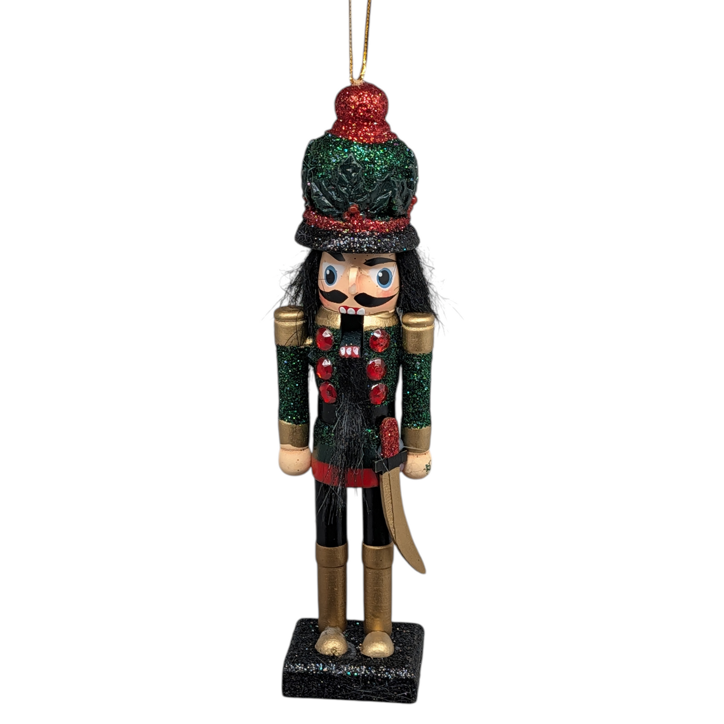 The Emerald & Crimson Guard Nutcracker Ornament