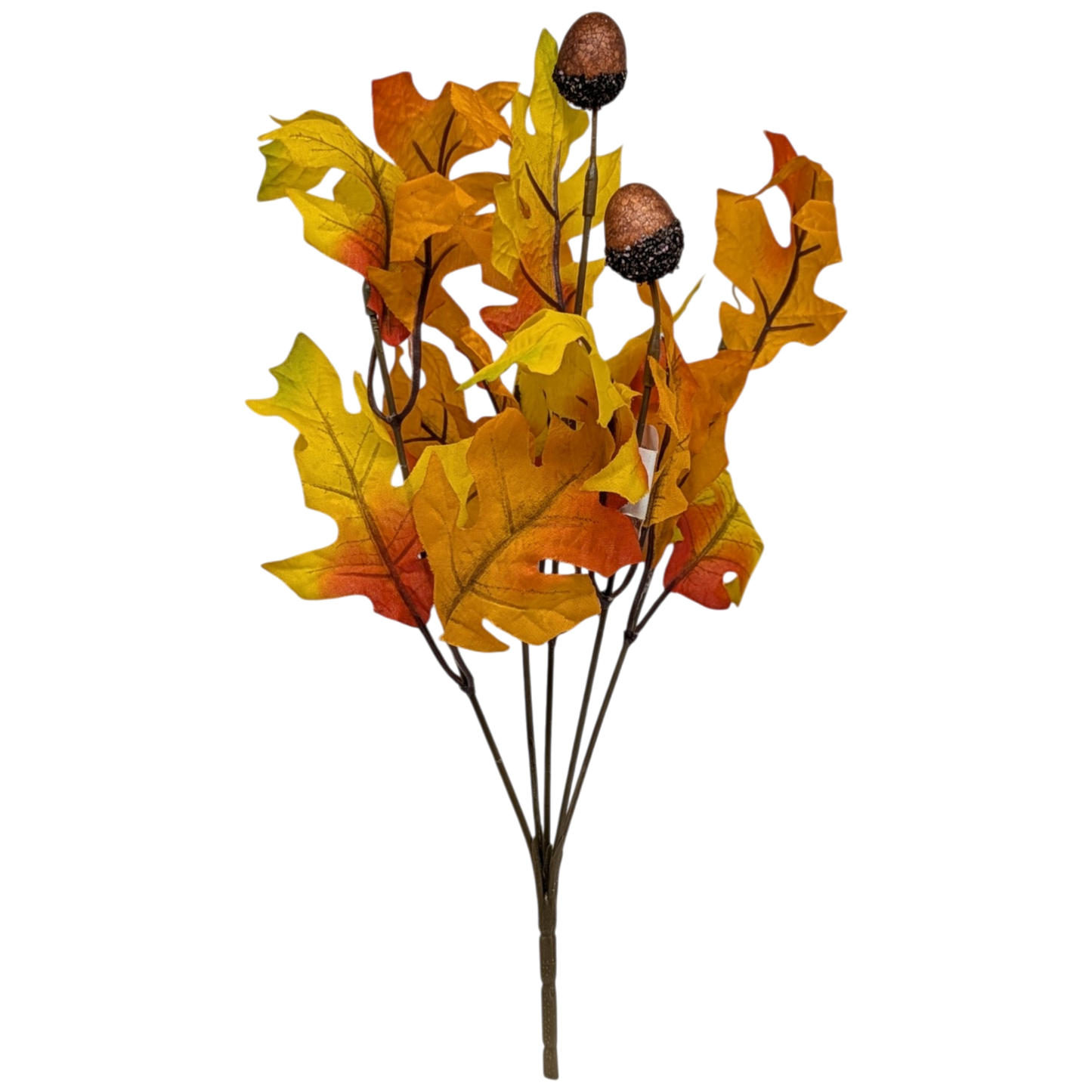13-Inch Autumn Oak Leaf Bush