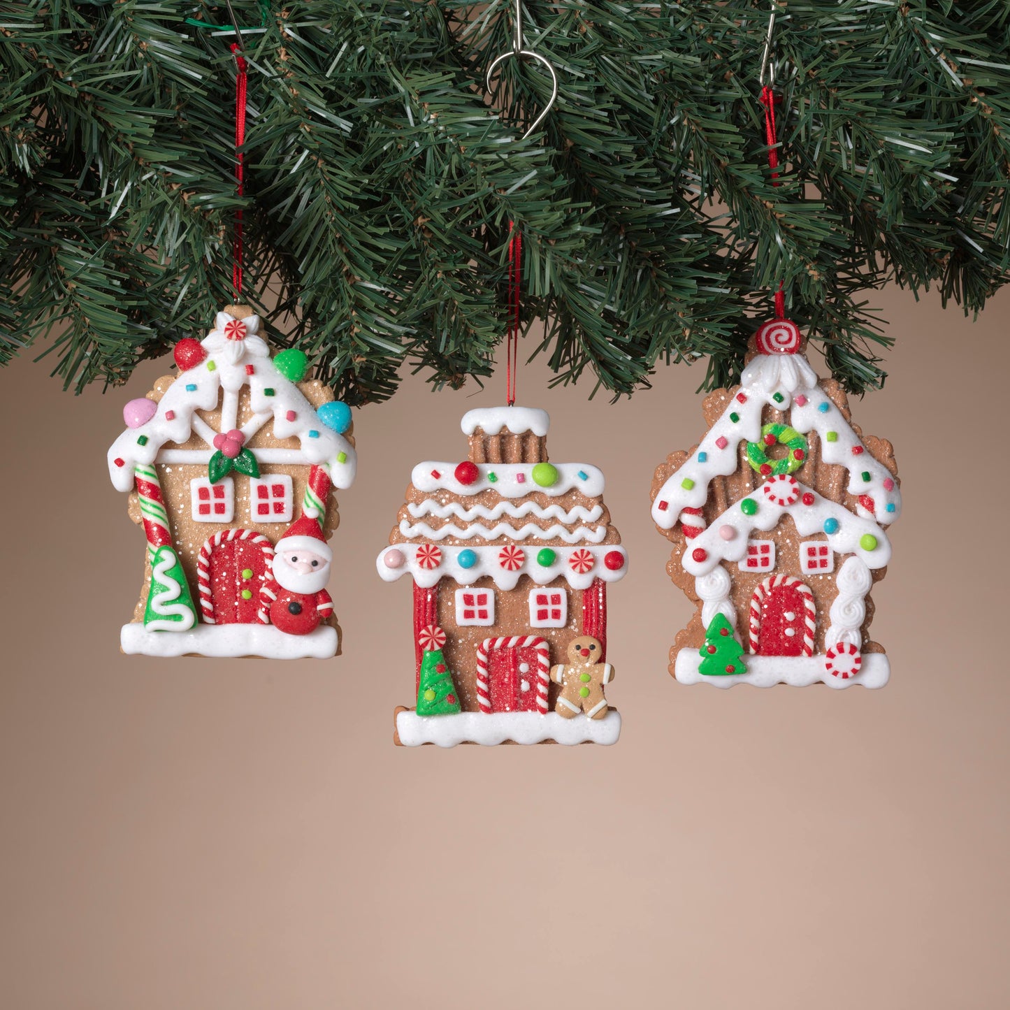 Clay Dough Gingerbread House Ornament - 5 Inch -
